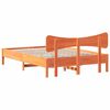 vidaXL Cadre de lit sans matelas cire marron 140x190cm bois pin massif