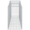 vidaXL Paniers &agrave; gabions arqu&eacute;s 2 pcs 200x50x80/100 cm Fer galvanis&eacute;