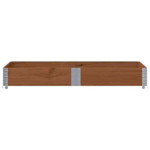 vidaXL Collier de palette marron 150x100 cm bois de pin solide