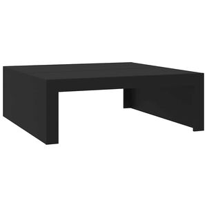 vidaXL Table basse noir 100x100x35 cm bois d'ing&eacute;nierie