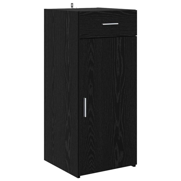 vidaXL Buffet Ch&ecirc;ne noir 42,5 x 40 x 93 cm Bois d'ing&eacute;nierie
