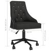 vidaXL Chaise pivotante de salle &agrave; manger Noir Velours