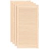 vidaXL Portes d'armoire à persiennes 4 pcs 99,3x49,4 cm pin massif