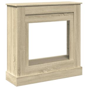 VidaXL Cadre de chemin&eacute;e ch&ecirc;ne sonoma 90x30x90 cm bois d'ing&eacute;nierie