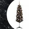 vidaXL Sapin de No&euml;l artificiel &eacute;troit avec boules 120 cm 150 LED