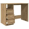 vidaXL Bureau ch&ecirc;ne artisanal 102x50x76 cm bois d'ing&eacute;nierie