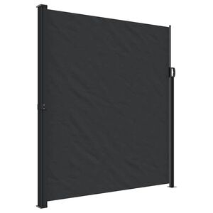 vidaXL Auvent lat&eacute;ral r&eacute;tractable noir 220x500 cm