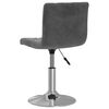 vidaXL Tabouret de bar Gris fonc&eacute; Velours