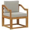 vidaXL Canap&eacute; d&rsquo;ext&eacute;rieur Bois d'acacia massif et polyester