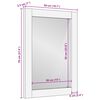 vidaXL Miroir de salle de bain Finition Acacia Brun 50 x 70 x 2,5 cm