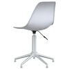 vidaXL Chaise pivotante de salle &agrave; manger Blanc PP