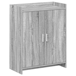 vidaXL Cabinet &agrave; chaussures avec porte Sonoma gris 73,5 x 36 x 92 cm