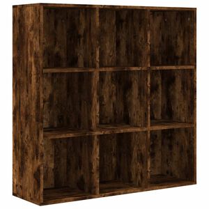 vidaXL Armoire &agrave; livres ch&ecirc;ne fum&eacute; 98x29x97,5 cm