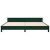 vidaXL Cadre de lit sans matelas vert fonc&eacute; 200x200 cm velours