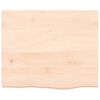 vidaXL &Eacute;tag&egrave;re murale 60x50x(2-4) cm bois de ch&ecirc;ne massif non trait&eacute;