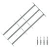 vidaXL Grille r&eacute;glable de s&eacute;curit&eacute; de fen&ecirc;tres et 3 barres 700-1050 mm
