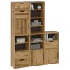 vidaXL Armoires latérales 5 pcs ODDA 40x24x79 cm bois massif pin