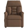 vidaXL Fauteuil inclinable &eacute;lectrique Marron Tissu