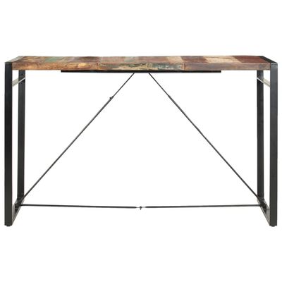 vidaXL Table de bar 180x90x110 cm Bois de récupération solide