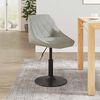 vidaXL Tabouret de bar Gris clair Velours