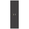vidaXL Armoire de rangement 2 pcs Noir 60 x 40 x 200 cm Acier
