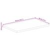 vidaXL Dessus de table rectangulaire bois massif de manguier brut