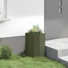 vidaXL Jardini&egrave;re d'Angle Vert olive 30 x 30 x 50 cm Acier