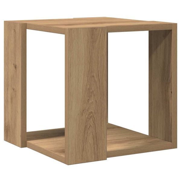 vidaXL Table basse Ch&ecirc;ne artisanal 32 x 32 x 30 cm Bois d'ing&eacute;nierie