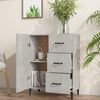 vidaXL Buffet gris béton 69,5x34x90 cm bois d'ingénierie