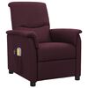 vidaXL Fauteuil &eacute;lectrique de massage Violet Tissu