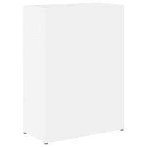 vidaXL Porte-parapluie Blanc 40 x 20 x 55,5 cm Bois d'ing&eacute;nierie