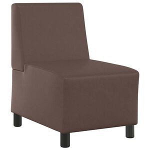 vidaXL Canap&eacute; modulaire sans accoudoirs Marron 55 cm Similicuir
