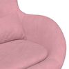 vidaXL Fauteuil &oelig;uf Rose 63 x 73 x 90 cm Velours