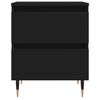 vidaXL Tables de chevet 2 pcs noir 40x35x50 cm bois d’ingénierie