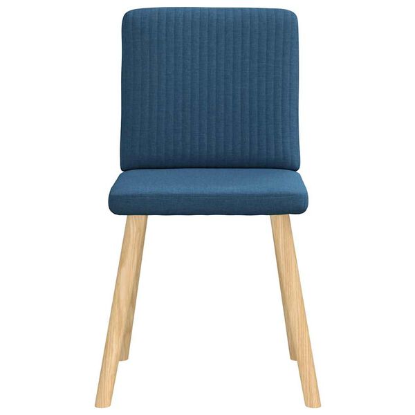 vidaXL Chaises &agrave; manger lot de 6 bleu tissu