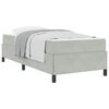 vidaXL Cadre de lit Gris clair 80 x 200 cm tissu