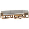 vidaXL Ensemble de canap&eacute;s d'ext&eacute;rieur 7 pc Naturel et gris clair