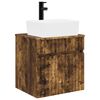 vidaXL Meuble de lavabo mural Ch&ecirc;ne fum&eacute; 49 x 41 x 63 cm
