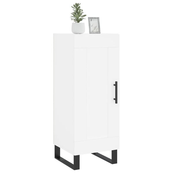 vidaXL Buffet blanc 34,5x34x90 cm bois d'ing&eacute;nierie