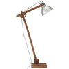 vidaXL Lampadaire Argent&eacute; Bois de manguier massif E27