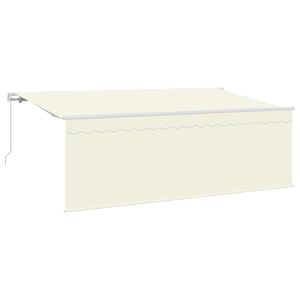 vidaXL Store avec Store Cr&egrave;me 350 x 200 x 120 cm Tissu et M&eacute;tal