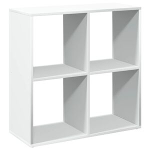 vidaXL Biblioth&egrave;que s&eacute;parateur de pi&egrave;ce Blanc 69,5 x 29 x 69,5 cm Bois d'ing&eacute;nierie