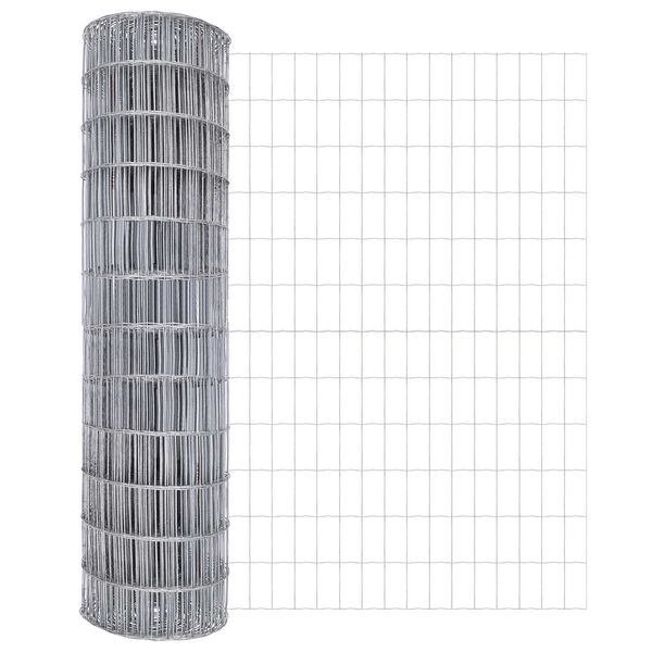 vidaXL Clôture Euro Argent 1.2 x 10 m