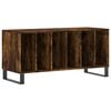 vidaXL Armoire &agrave; disques ch&ecirc;ne fum&eacute; 100x38x48 cm bois d'ing&eacute;nierie