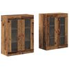 vidaXL Cabinets muraux 2 pc Bois Ancien 69,5 x 34 x 90 cm