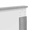 vidaXL Cadre de lit Gris Sonoma 135 x 190 cm Bois d'ing&eacute;nierie