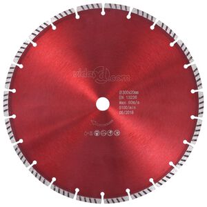 vidaXL Disque de coupe diamant&eacute; avec acier turbo 300 mm