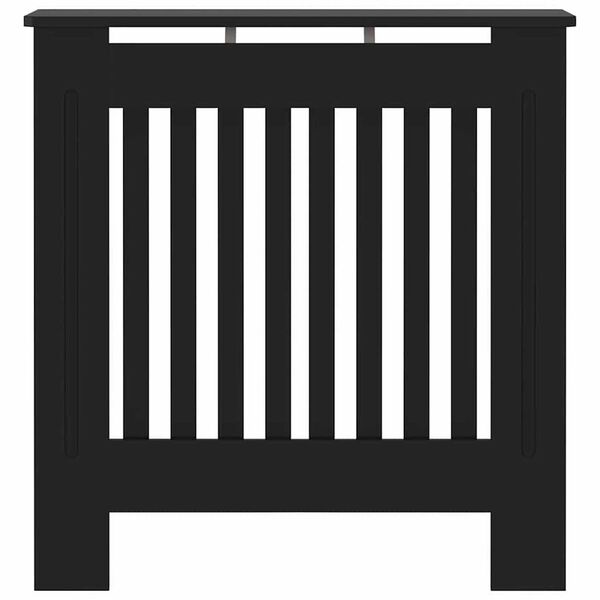 vidaXL Cache-Radiateur Noir 78 x 19 x 81,5 cm Bois d'ing&eacute;nierie