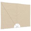vidaXL Auvent lat&eacute;ral pliable de terrasse Cr&egrave;me 300 x 150 cm