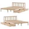vidaXL Cadre de lit sans matelas 150x200 cm bois de pin massif